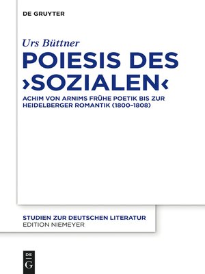 cover image of Poiesis des ‚Sozialen'